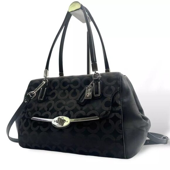 GUC Coach Madison Op Art Signature 2 way Crossbody - Picture 1 of 10